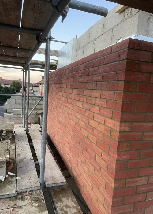 M&V Brickwork Ltd - Double Storey Side Extension Big Porch and Single Storey Extension Rear Side of the House (3)